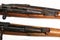 Two Versions of Japanese Arisaka Rifles from WW2. One with Imperial Mum removed and one with intact mum.