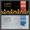 Two Voucher templates with gold silver premium pattern