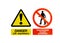 Two Warning Hazard Signs