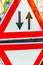 Two Ways Traffic road sign