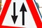 Two Ways Traffic road sign