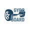 Two-wheel electric hoverboard, eco transporter vector Illustration. Gyro board logo