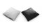 Two white and black pillows isolated, pillow Mock up