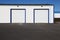 Two White Industrial Garage Doors