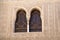 Two windows in an ancient Moorish castle