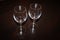 Two wineglasses - food and drink equipment