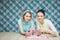 Two woman bakers making macaroons