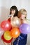 Two woman celebrating birthday