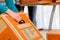 Two woman with moving box in her house