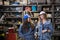 two women apprentices in a workshop