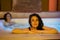 Two women enjoying Arabic baths Hammam in Granada