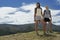 Two Women Hiking In Hills