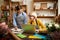 Two Women Managing Flower Shop