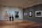 Two women standing in front of pieces of art, Portland Art Museum,Maine,2016