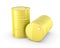 Two yellow barrels