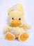 Two Yellow, cute and fluffy cuddly toy chicks