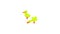 Two yellow ducks icon animation