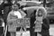 Two Young Black Female Protesters holding signs at a Black Lives Matter anti-racism protest march on June 6 2020 in Swindon UK.