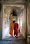 Two young Buddhist priests inside Angkor Wat