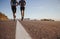 Two young people on morning run