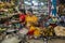 Two Young women serve food at Phsar Leu Market, Sihanoukville Cambodia