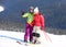 Two young women on ski-lift