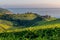 Txakoli vineyards with Cantabrian sea in the background, Basque Country, Spain