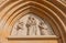 Tympanum of Church of Our Lady Na Nameti in Kutna Hora