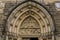 Tympanum of St Peter and St Paul basilica in Vysehrad