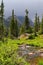 Tyndall creek in the Rocky Mountain National Park, Colorado