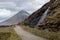 Tyndrum Scotland, April 2019. Hikers walking the West Highland Way near the village of Tyndrum.