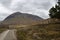 Tyndrum Scotland, April 2019. Hikers walking the West Highland Way near the village of Tyndrum.