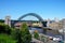 The Tyne Bridge and river Tyne, Newcastle upon Tyne.