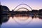 Tyne Bridges At Sundown In Winter