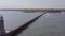 Tynemouth Breakwater and Lighthouse in the Summer