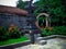 Type Of Ethnic Balinese Shrine Building In The Front Yard Of The Park