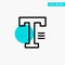 Type, Text, Write, Word turquoise highlight circle point Vector icon