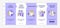 Types of anxiety disorders purple and white onboarding template