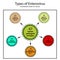 Types of enterovirus. Coxsackie virus A and B, poliomyelitis, echovirus,