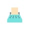 Typewriter, paper icon. Simple color vector elements of cultural activities icons for ui and ux, website or mobile application