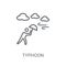 typhoon icon. Trendy typhoon logo concept on white background fr