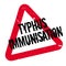 Typhus Immunisation rubber stamp