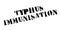 Typhus Immunisation rubber stamp