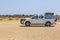 Typical 4x4 rental car in Namibia, Hardap, Namibia