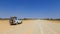 Typical 4x4 rental car in Namibia, Hardap, Namibia