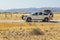 Typical 4x4 rental car in Namibia, Hardap, Namibia