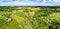 Typical aerial landscape of the Central Russian Upland. Kursk region