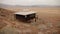 Typical African wooden lodge in the Namibian desert close to Sossusvlei.