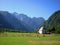 Typical Albanian village house at Theth Northern Albania