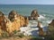 Typical Algarve coastline near Lagos - Portugal